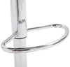 Lazio High Bar Stool Chrome Synthetic Leather