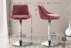 Lazio High Bar Stool Chrome Synthetic Leather