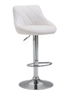 Lazio High Bar Stool Chrome Synthetic Leather