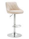 Lazio High Bar Stool Chrome Synthetic Leather