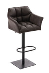 Damaso High Stool Black Synthetic Leather