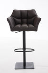 Damaso High Stool Black Synthetic Leather
