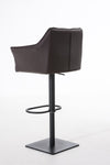 Damaso High Stool Black Synthetic Leather