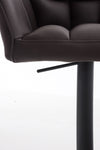 Damaso High Stool Black Synthetic Leather
