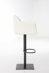 Damaso High Stool Black Synthetic Leather