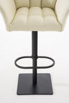Damaso High Stool Black Synthetic Leather