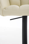 Damaso High Stool Black Synthetic Leather