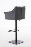 Damaso High Stool Black Synthetic Leather