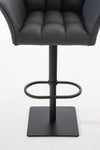 Damaso High Stool Black Synthetic Leather