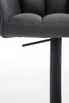 Damaso High Stool Black Synthetic Leather