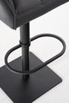 Damaso High Stool Black Synthetic Leather