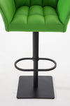 Damaso High Stool Black Synthetic Leather