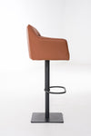 Damaso High Stool Black Synthetic Leather