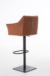 Damaso High Stool Black Synthetic Leather