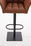 Damaso High Stool Black Synthetic Leather