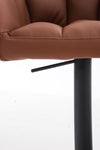 Damaso High Stool Black Synthetic Leather
