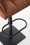 Damaso High Stool Black Synthetic Leather