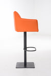 Damaso High Stool Black Synthetic Leather