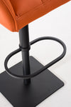 Damaso High Stool Black Synthetic Leather