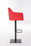 Damaso High Stool Black Synthetic Leather