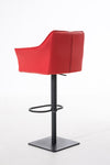 Damaso High Stool Black Synthetic Leather