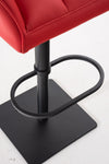 Damaso High Stool Black Synthetic Leather