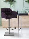 Damaso High Stool Chrome Fabric