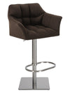 Damaso High Stool Chrome Fabric