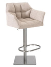 Damaso High Stool Chrome Fabric