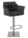 Damaso High Stool Chrome Fabric