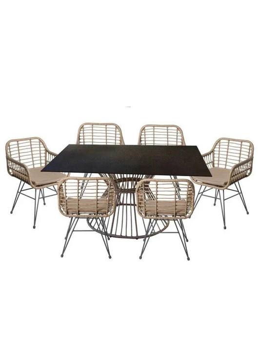 Ariki 6C Outdoor Dining Set