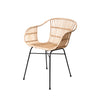 Cadeira NANCY natural/preta