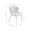 Tanya Chair – Gray measurements