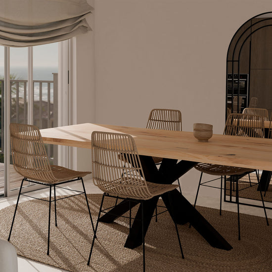 Cadeira IONA natural/preta