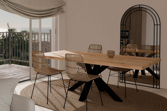 Cadeira IONA natural/preta