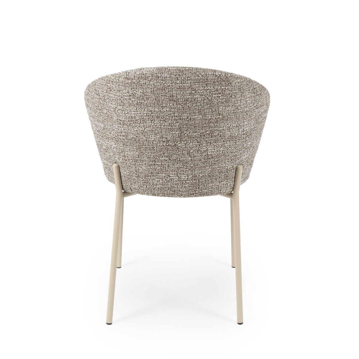 Cadeira Lisbet taupe pés bege