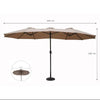 Double Aluminium Parasol 460X270