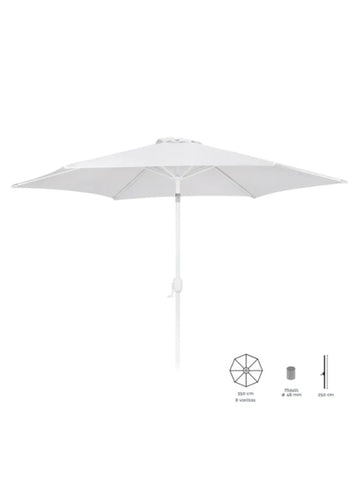 Parasol de aluminio Alba 350