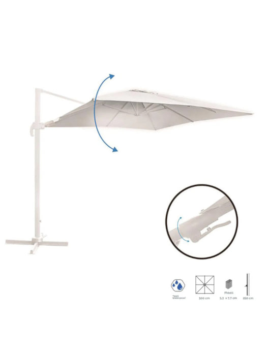 Parasol de aluminio 300x300