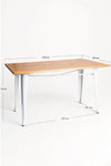 Leeds Rectangular Natural Wood Table 120 x 80