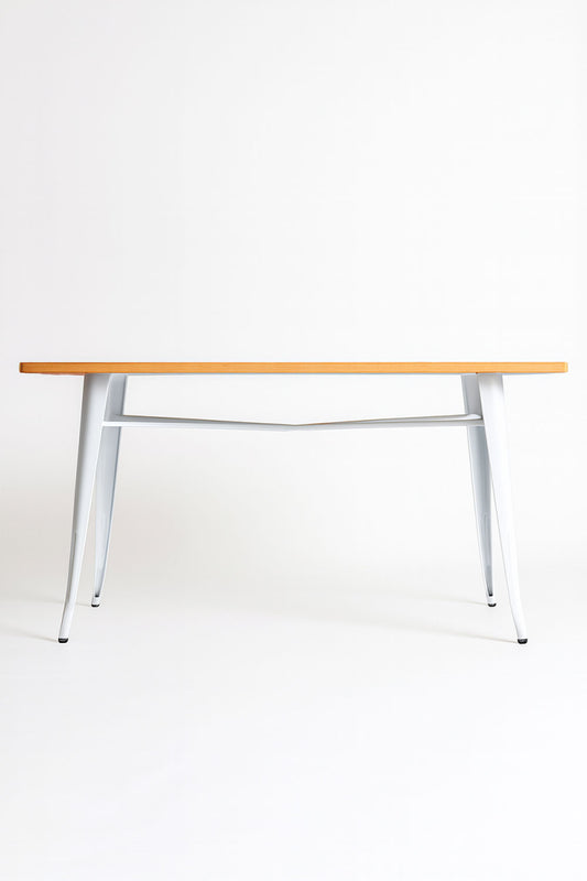 Mesa Leeds Retangular Madeira Natural 120 x 80