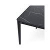 Mesa Arya 160 cm preto – pormenor do canto
