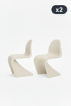 Cadeira Wavy Kids Pack 2 - Bege x2