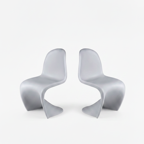 Cadeira Wavy Kids Pack 2 - Cinzento x2