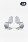 Cadeira Wavy Kids Pack 2 - Cinzento x2