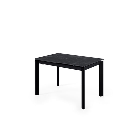 Mesa extensível Constance 120 cm sahara com pés pretos