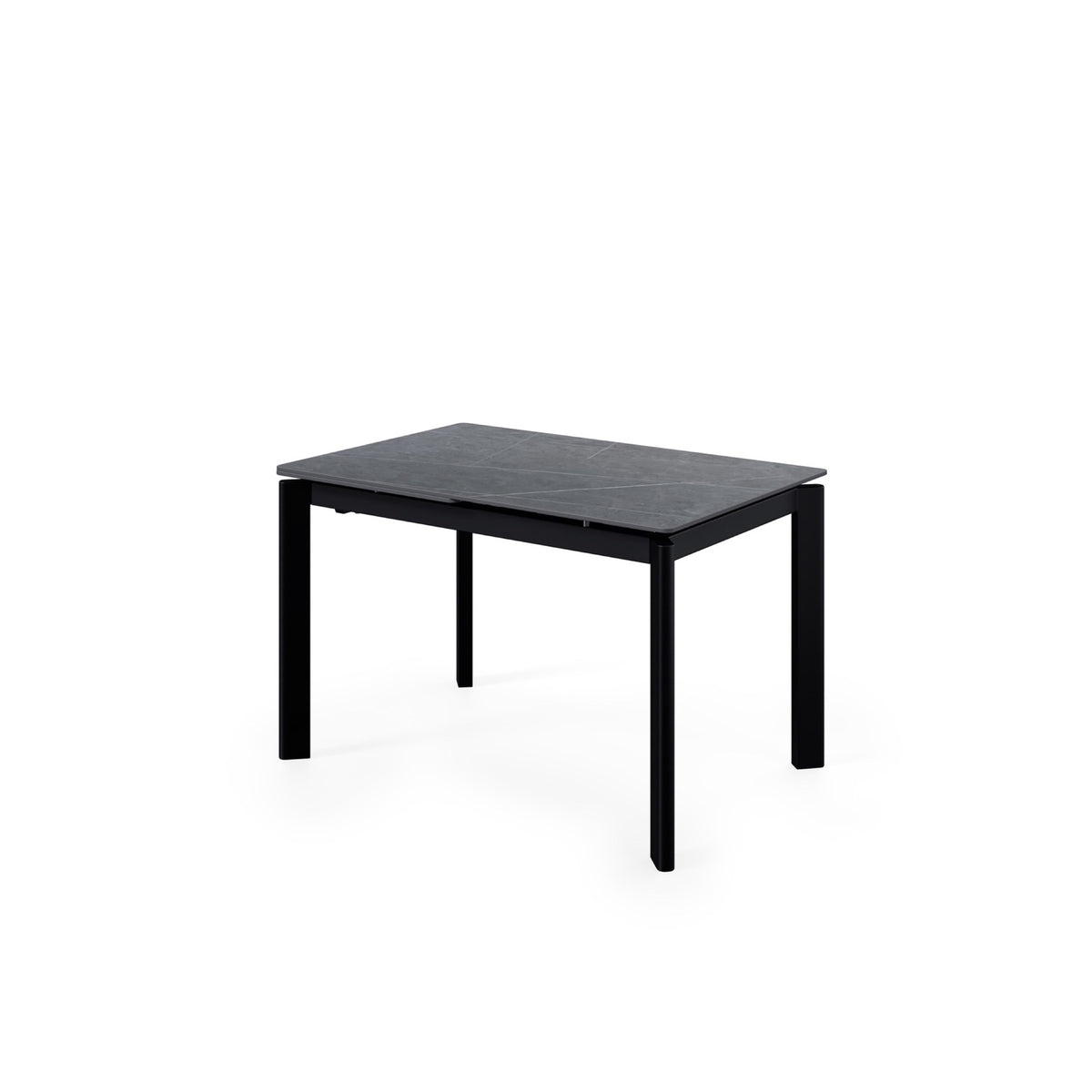 Mesa extensível Constance 120 cm atenea com pés pretos