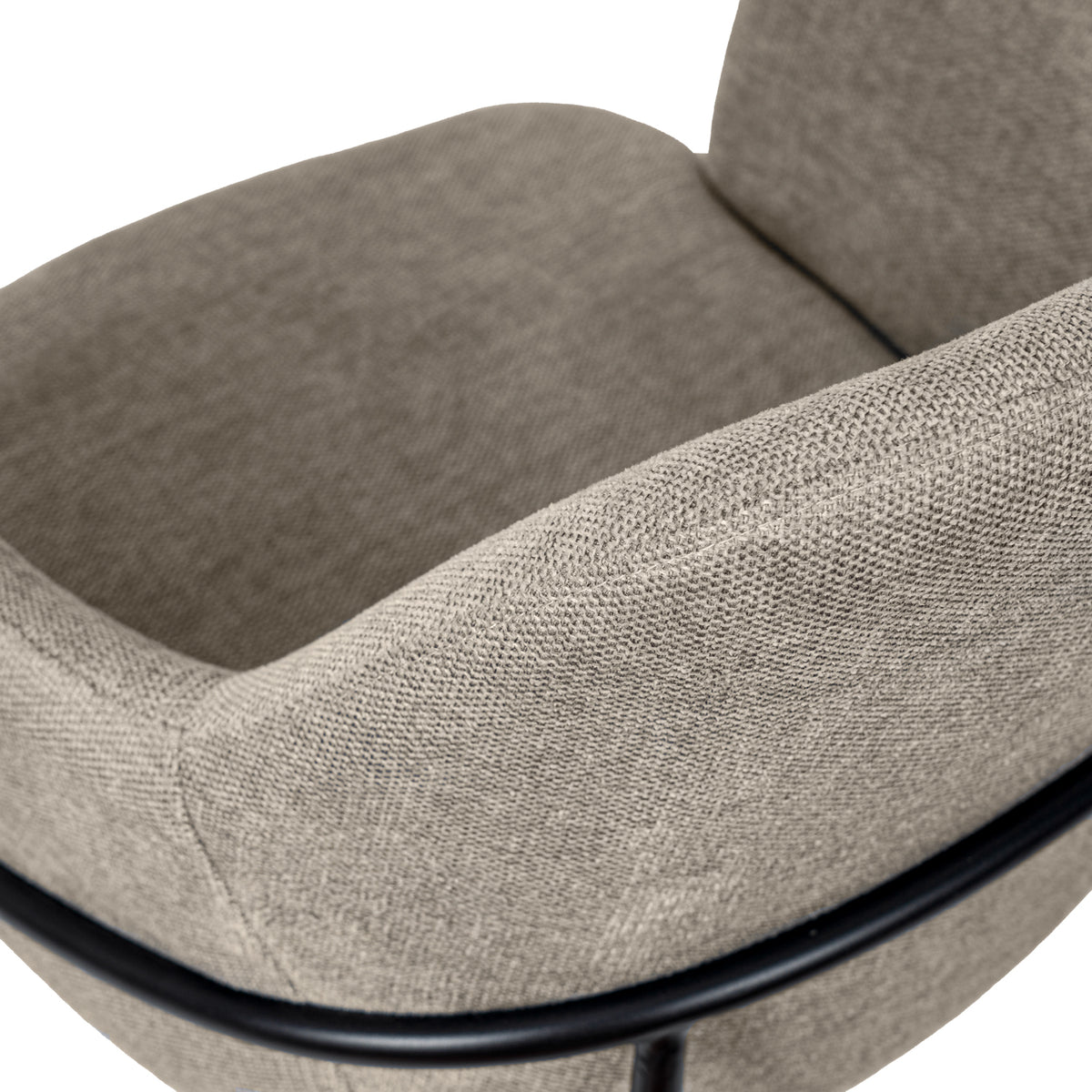 Cadeira Abigail Preto taupe