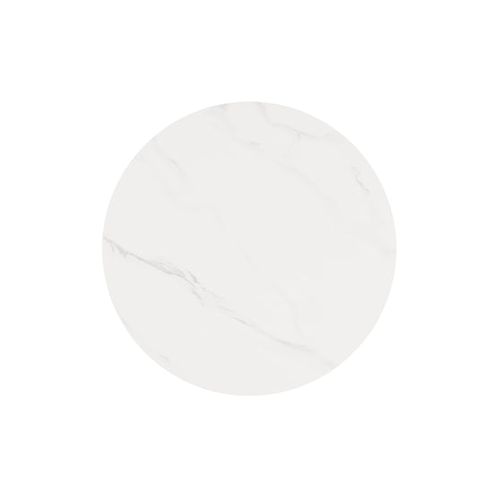 Table Fiorella 120 cm Creta and black – tabletop seen from above