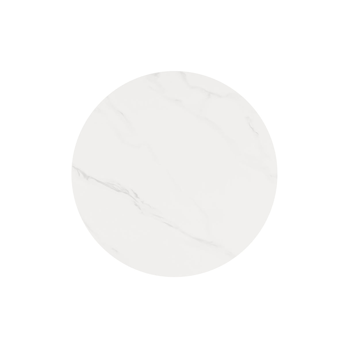 Table Fiorella 120 cm Creta and black – tabletop seen from above